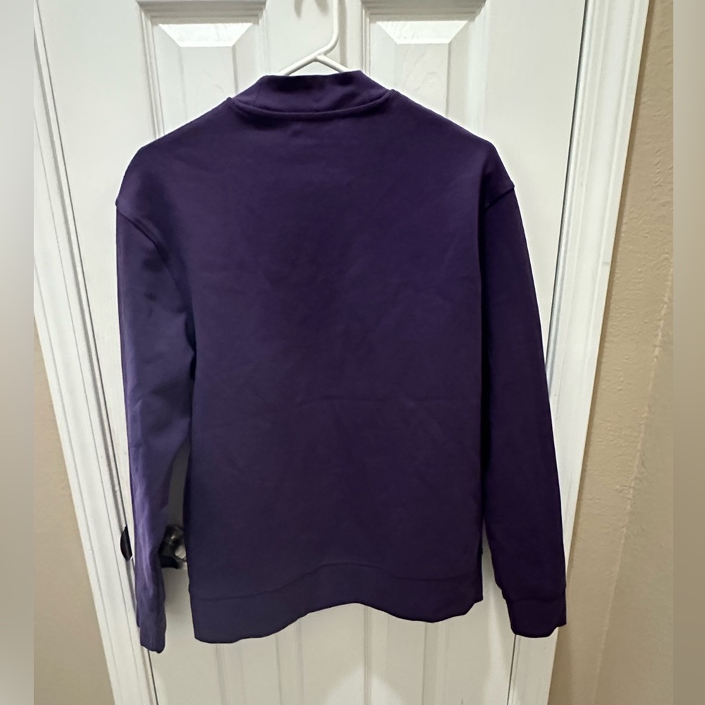 ZARA Men’s purple mock neck premium sweatshirt size Medium - Picture 4 of 11